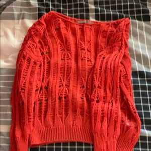 Spring time orange sweater